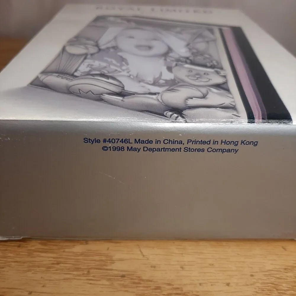 Vtg 1998 Royal Limited Silver Baby Album Frame Holds 80 4x6